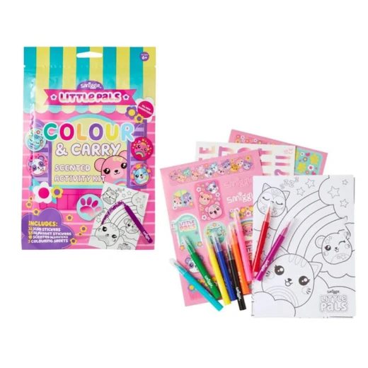 Smiggle | Color & Carry  Scented  Activity  Kit | Little Pals