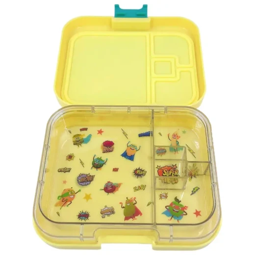 Tiny Wheel | Bento Box | Yellow | 4 Compartments