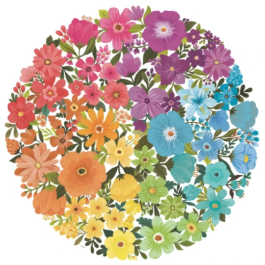 Ravensburger | puzzle | Circle of Colors | Flowers | 500Pcs'