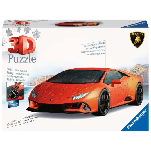 Ravensburger | 3D Puzzle Lamborghini Huracan EVO - Orange (156 pieces)