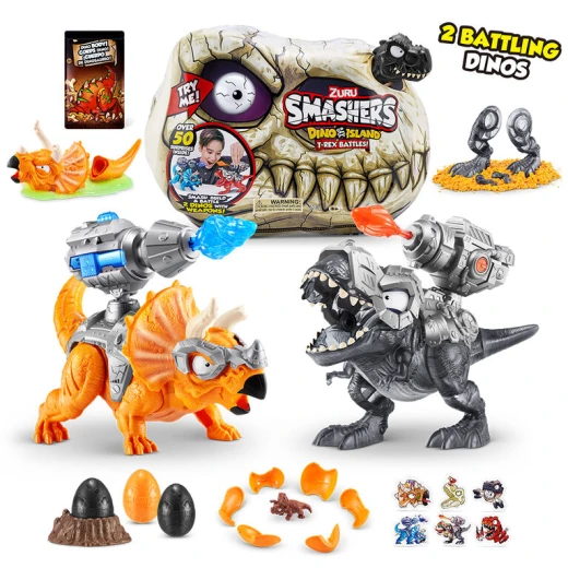 ZURU | Smashers | Dino Island T-Rex Battle Playset