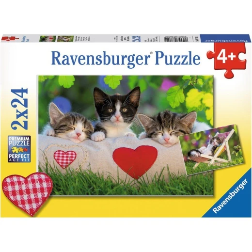 Ravensburger | Cats puzzles 2*24