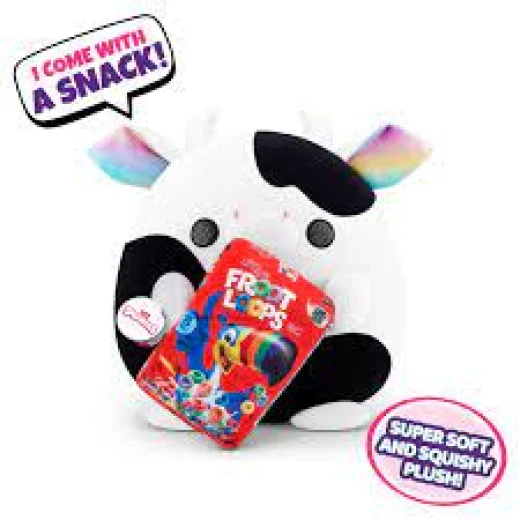 ZURU | Snackles | (Froot Loops) | Cow Super Sized 14 inch Plush