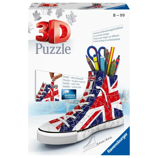 Ravensburger | Sneaker Union Jack - 3D Jigsaw Puzzle 108 pieces