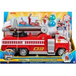 Spin Master | PAW Patrol, Marshall's Transforming Movie City Fire Truck with Extending Ladder, Lights, Sounds and Action Figure'