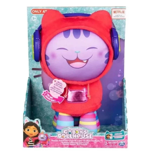 Spin Master | Gabby's Dollhouse Interactive DJ Catnip Musical Plush '