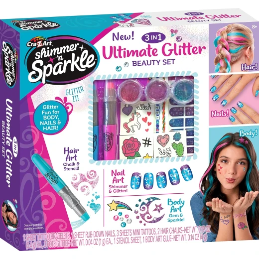 CRA-Z-ART | Shimmer N Sparkle New Ultimate Glitter Beauty Set '