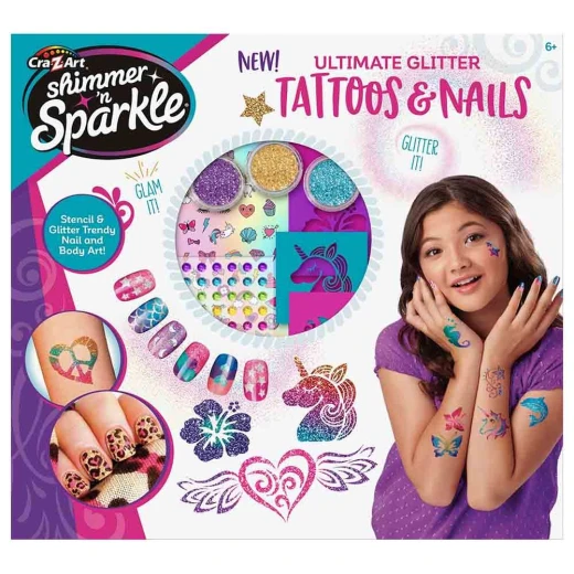 CRA-Z-ART | Shimmer N Sparkle Nails & Body Tattoos Set '