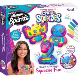 CRA-Z-ART | Shimmer ‘n Sparkle Color Squeezie Fun – 3 Count Butterfly, Unicorn and Owl '