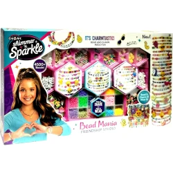 CRA-Z-ART | Shimmer 'N Sparkle Bead Mania Friendship Studio, DIY Bracelet Making Kit with Storage Bag '