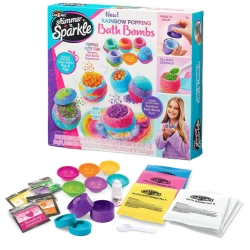 CRA-Z-ART |  Shimmer N Sparkle Rainbow Popping Bath Bombs '