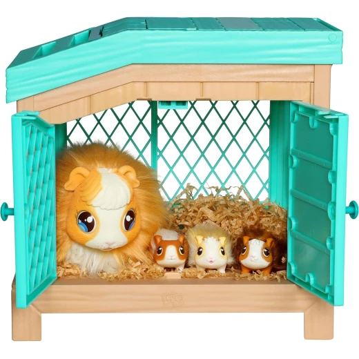 Little Live Pets Mama Guinea and Her Hutch Interactive Toy