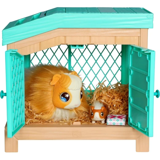 Little Live Pets Mama Guinea and Her Hutch Interactive Toy