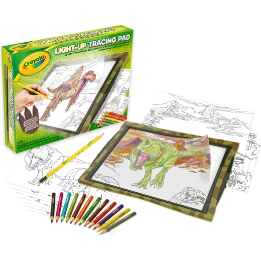 CRAYOLA | Dinosaur Light Up Tracing Pad Dinosaurs Memo Board