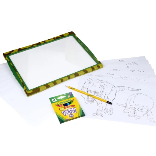 CRAYOLA | Dinosaur Light Up Tracing Pad Dinosaurs Memo Board