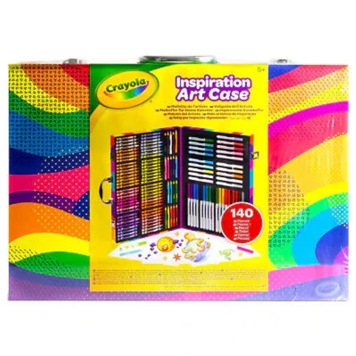 Crayola | Rainbow Artist Briefcase | 140 pcs