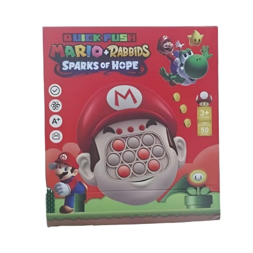 K Toys | Bubble Popper | 50 Levels | Mario | Red