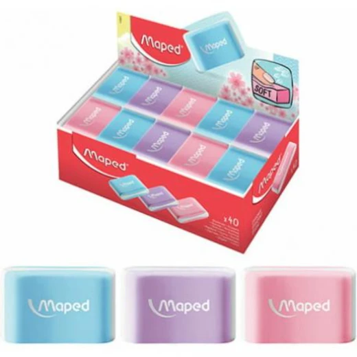 Maped | Soft Eraser | Assorted Colors | 1 Piece