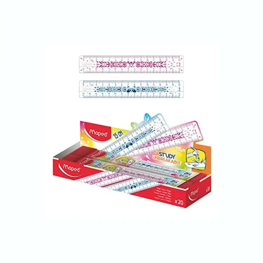 Maped | Unbreakable Ruler | 20 cm | 2 Colors | 1 Piece