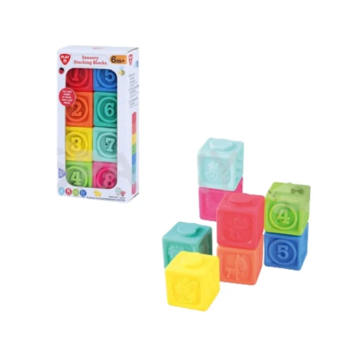 Play Go | Sensory Stacking Blocks | 8 pcs