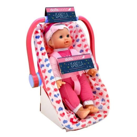 Dolls World | Soft Bodied Baby Doll Isabella In Rocker , 30 cm