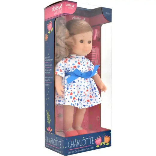 Dolls World | Soft Bodied Girl Doll , 36 cm