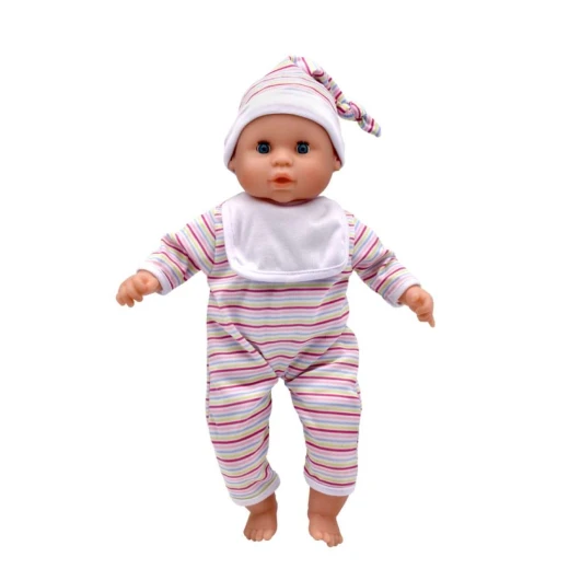 Dolls World , Baby Babble Doll With Real Baby Sounds , 38 cm