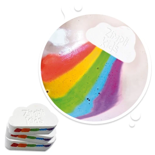 Zimpli Kids | BAFF BOMB White cloud rainbow effect