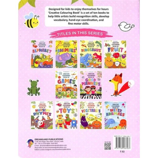 Dreamland creative coloring book of alphabet ABC