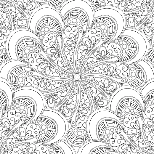 Dreamland refreshing mandala coloring book for adults