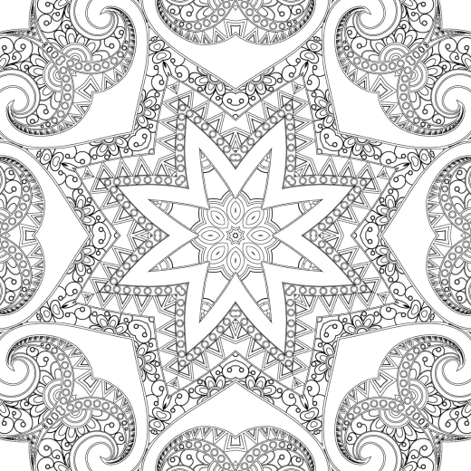 Dreamland refreshing mandala coloring book for adults