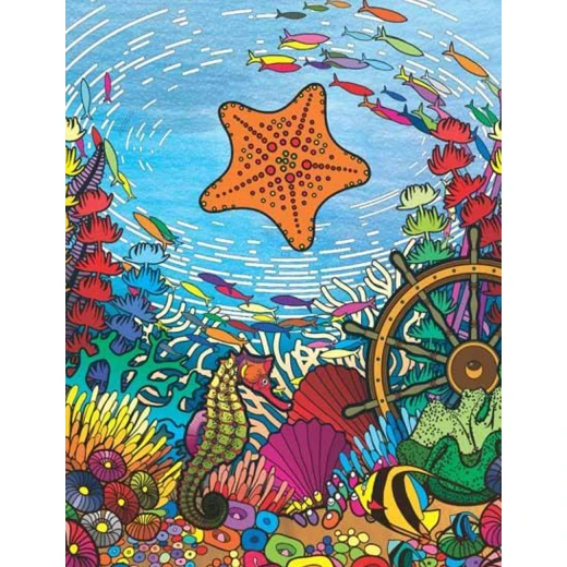 Dreamland | Extreme Copy Color | Sea World | A Drawing Painting & Colouring Book For Adults