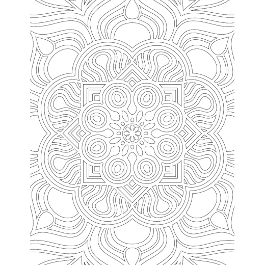 Dreamland Mandala Adult Coloring Book for Peace & Relaxation