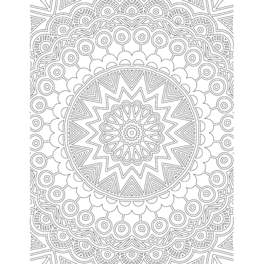 Dreamland Mandala Adult Coloring Book for Peace & Relaxation