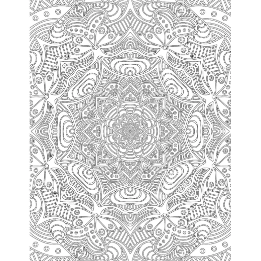 Dreamland Mandala Adult Coloring Book for Peace & Relaxation