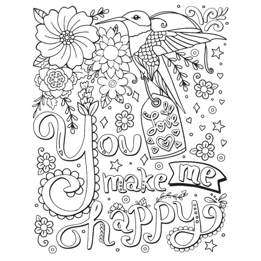 Dreamland Motivation Adult Coloring Book for Peace & Relaxation