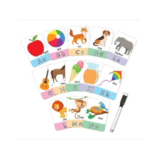 Dreamland | Flash Cards Alphabet | 30 Double Sided Wipe Clean Flash Cards for Kids