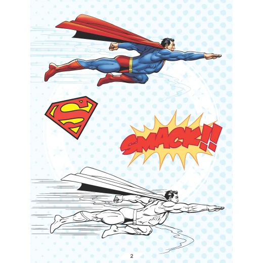 Dreamland Superman Copy Coloring Book