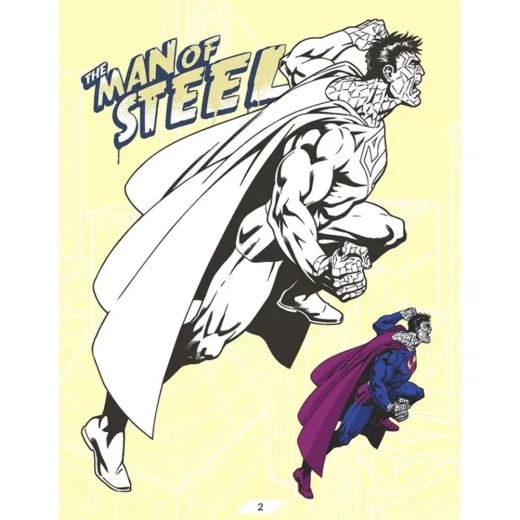 Dreamland Superman Copy Coloring Book