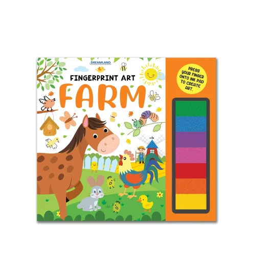 Dreamland | Farm Fingerprint Art Activity Book for Children