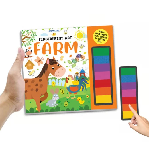 Dreamland | Farm Fingerprint Art Activity Book for Children