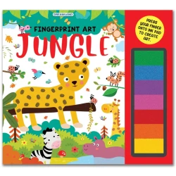 Dreamland | fingerprint art activity book for children | jungle with thumbprint gadget