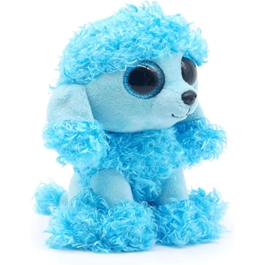 Ty | Beanie Boos Plush | Mandy the Blue Poodle Dog | 6 Inch