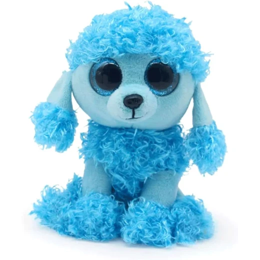 Ty | Beanie Boos Plush | Mandy the Blue Poodle Dog | 6 Inch