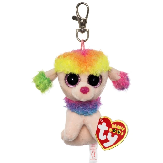 Ty | Rainbow Dog Keyclip