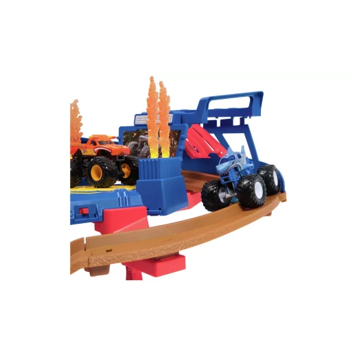 Monster Jam 1:64 Supercharge Monster Truck Speedway Playset '